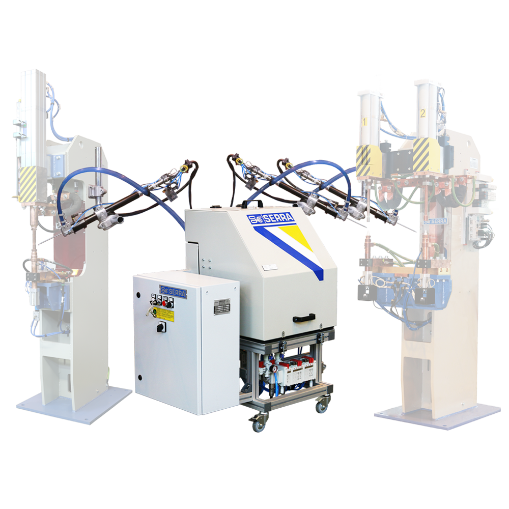 Alimentador triple de tuercas